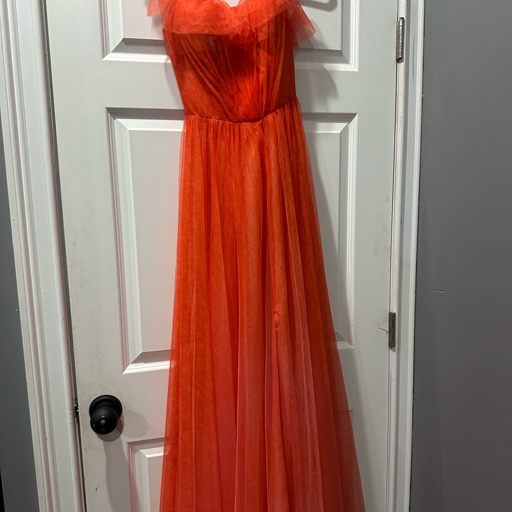 Elegant Orange Gown